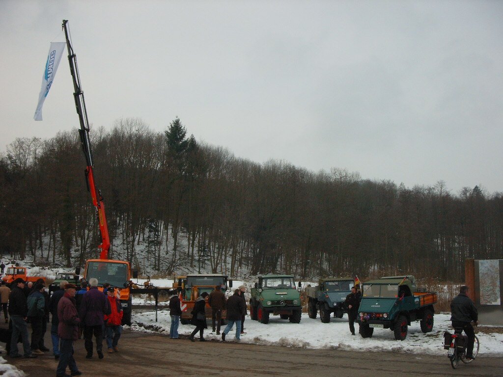 1. Sptenstich für das Unimogmuseum in Gaggenau am 5. März 2005