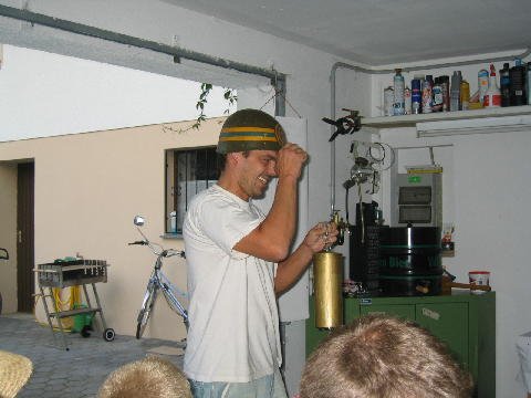 Heino Hechenbichler, 3. Etappe abends