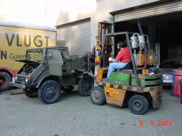 Anfang der Reperatur